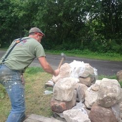 How to Build Random Rubble Stone Wall Using Lime.