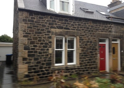 Peebles natural lime pointing