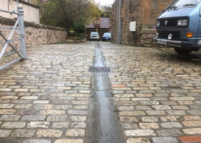 cobbled driveway